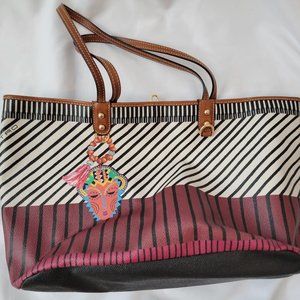 Etro painted tote bag